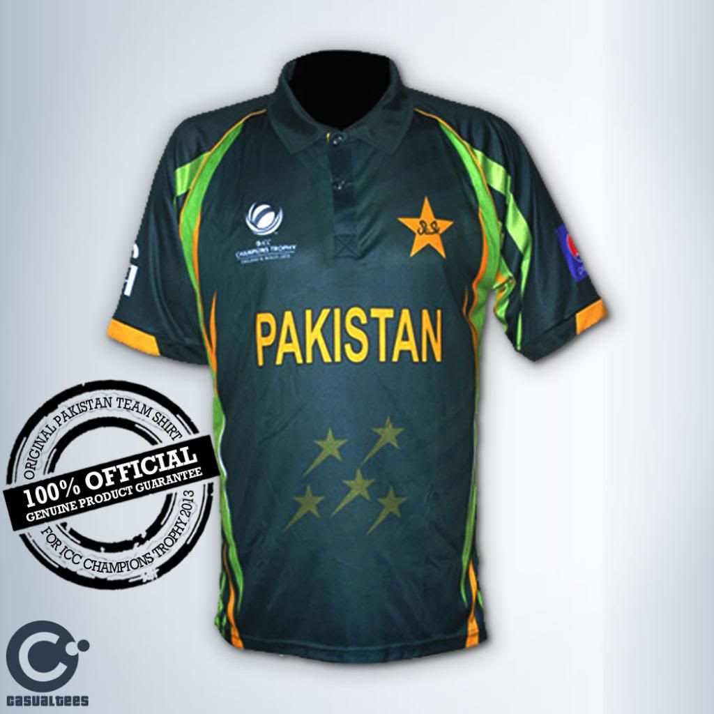 Official Pakistan Team TShirt For ICC price in Pakistan, Casual Tees